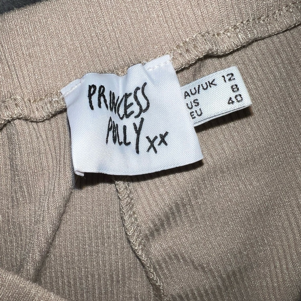 Princess Polly Rita Roberts Flares in Beige Size 8 - Picture 14 of 16